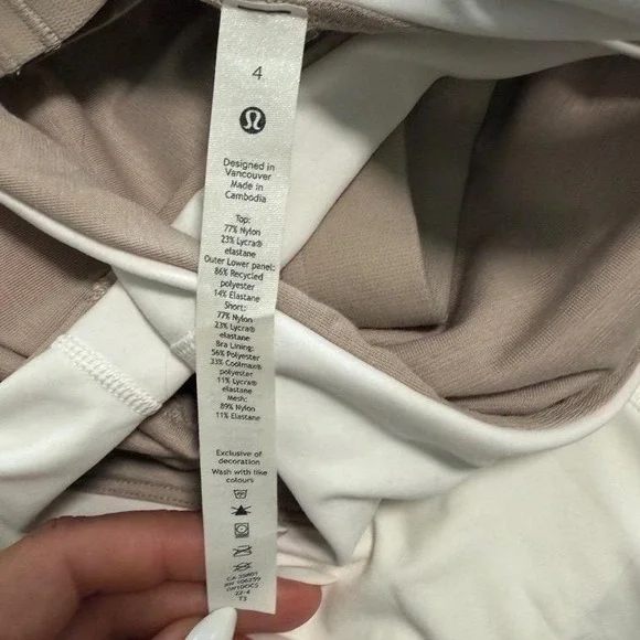 Lululemon Court Rival High-Neck Dress Women 4 White Excellent Tennis Golf Active - Picture 8 of 9